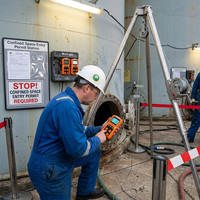 Détecteur de gaz portable 4 en 1, analyseur de gaz CO H2S O2 LEL, détecteur de fuite de gaz industriel rechargeable, alarme sonore, lumineuse et vibrante