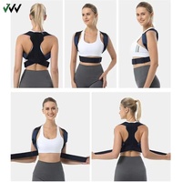 Correcteur de posture intelligent en matériau composite réglable, respirant, avec protection, soutien dorsal confortable