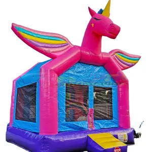 Yard kids amusement park castillos hinchables jumping castle bounce house gonfiabile unicorn bouncy bouncer per esterno