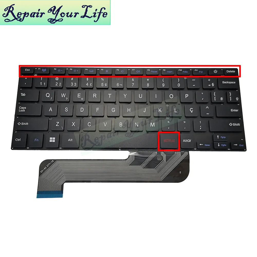 New CQ25 Brazilian Brazil Keyboard for Compaq Notebook Presario CQ-25 NETFLIX PT-BR teclado Notebook MB27716023 XK-HS002