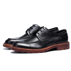 รองเท้าหนังแท้แบบทางการสำหรับผู้ชายรองเท้าลำลองแบบโบรกระบายอากาศได้ดีใหม่ฤดูใบไม้ผลิ - Product Image 1