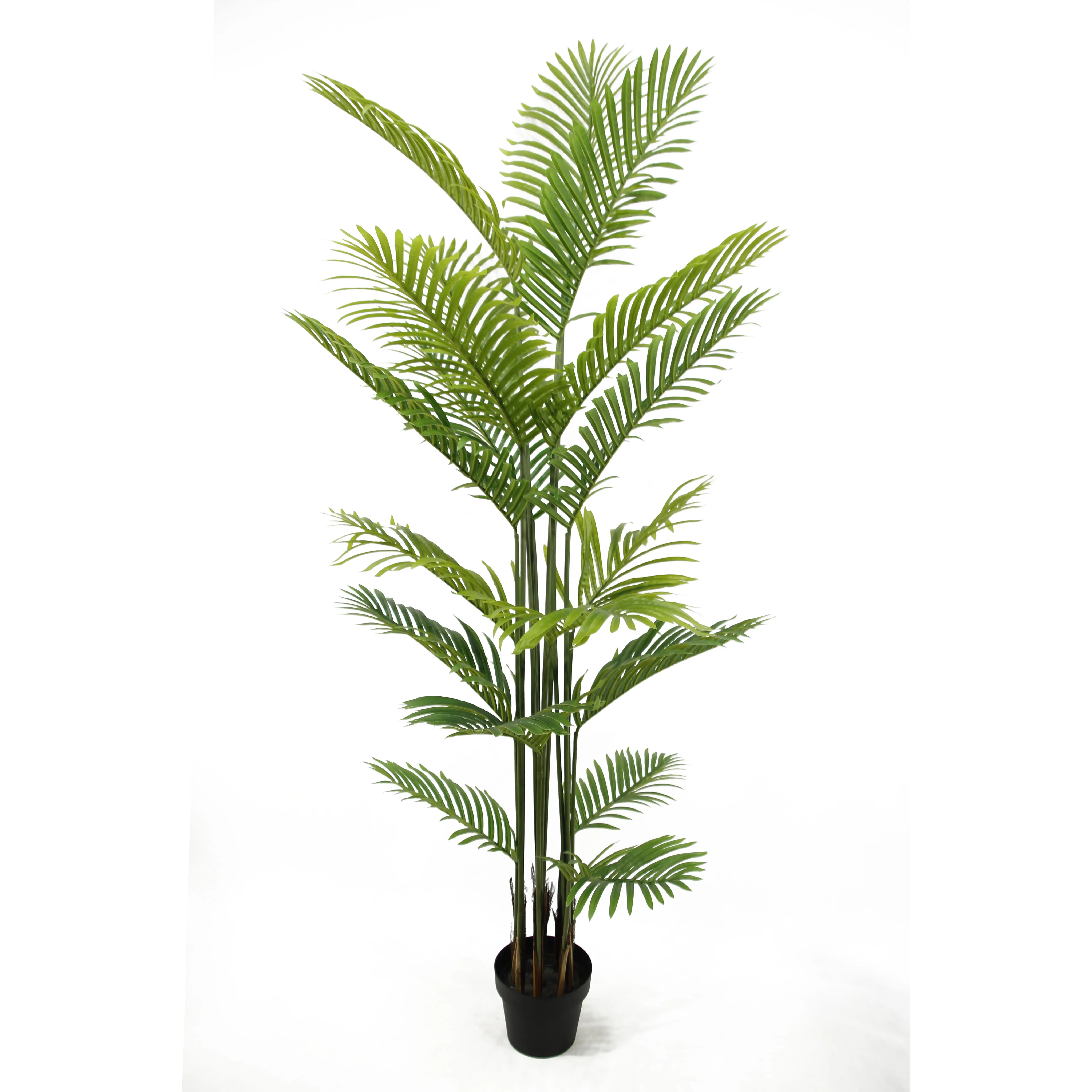 Artificial UV Proof Areca Palm Trees with pots for outdoor indoor decorative plants artificial palm trees