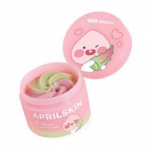 Para April Skin Pink Aloe Pack Cleanser 120g Set Little Apeach Edition Limpiador facial de alta calidad - Product Image 2