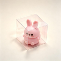 Boîte d'emballage carrée transparente en PVC personnalisable pour jouets de décompression avec logo imprimable pour supermarchés et épiceries