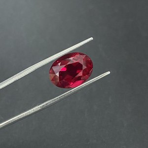 Màu Đỏ Màu Xanh GRC Giấy Chứng Nhận Tạo Ra Oval Loose Đá Quý Lab Grown Hoàng Gia Của <span class=keywords><strong>Ruby</strong></span> Sapphire Giá Mỗi <span class=keywords><strong>Carat</strong></span> Cho Chiếc Nhẫn Trang Sức - Product Image 2