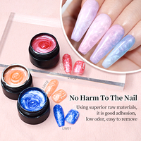 Gel UV pour ongles avec logo personnalisé, construction de la forme, longue tenue, 16 couleurs, 5g, gels d'extension durs