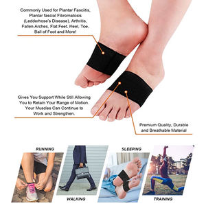 دعامة قوس القدم الرياضية الضاغطة من النحاس لتخفيف الألم وعلاج النتوءات والقدم المسطحة - Product Image 5