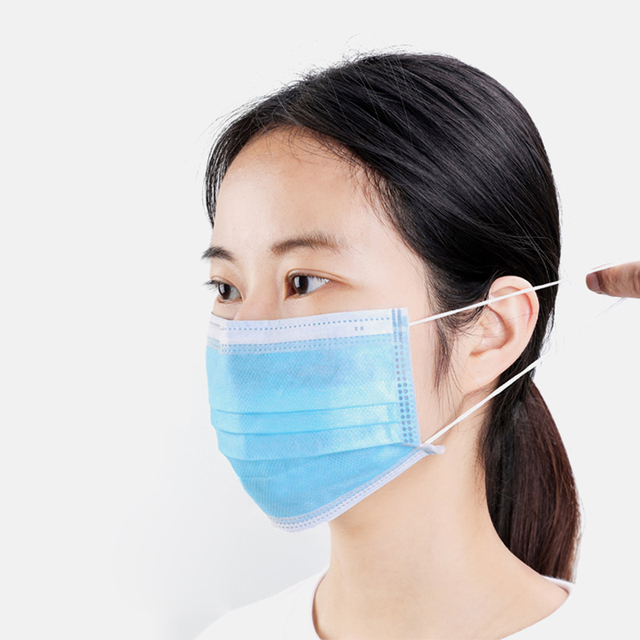 Nelson Level 3 China Manufacturer Wholesale Mascarilla Surgical Medical Respirator Disposable 3 Ply Ear-loop Face Mask