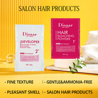 Vente en gros Disaar Poudre décolorante pour cheveux Salon Produits capillaires pour coiffer Formule professionnelle Odeur agréable Poignée facile à appliquer