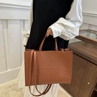 Sac fourre-tout de luxe en PU vegan, grande capacité, nouveau style rétro estival, pour femmes, avec logo personnalisé imprimé, OEM