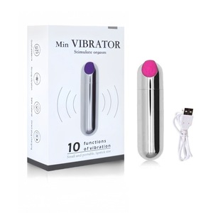 Masturbateur féminin rechargeable USB mini-balle vibrante, 100% étanche, à forte vibration pour le plaisir intense, plug anal, bâton de massage SM - Product Image 3