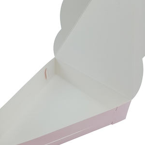 Fabbrica Oem Custom Crepes Packaging triangolo Pizza bianca singola fetta scatole per Pizza <span class=keywords><strong>30x30</strong></span> - Product Image 4