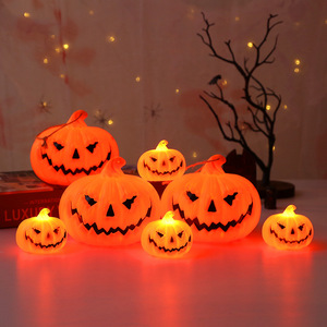 Linterna LED de Calabaza para Fiesta de Halloween, Luz Decorativa con Cara Sonriente para Calle y Patio, Ambiente Festivo de Calabaza Portátil - Product Image 2