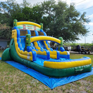 สไลด์น้ำ<span class=keywords><strong>เป่า</strong></span><span class=keywords><strong>ลม</strong></span>แบบเป่าลมรูปต้นปาล์มเขตร้อนแบบมีที่เป่าลม - Product Image 2