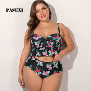 PASUXI Vente en gros <span class=keywords><strong>de</strong></span> maillots <span class=keywords><strong>de</strong></span> <span class=keywords><strong>bain</strong></span> sexy <span class=keywords><strong>grande</strong></span> <span class=keywords><strong>taille</strong></span>, ensemble bikini <span class=keywords><strong>taille</strong></span> haute imprimé, <span class=keywords><strong>maillot</strong></span> <span class=keywords><strong>de</strong></span> <span class=keywords><strong>bain</strong></span> deux pièces tendance pour femmes - Product Image 1
