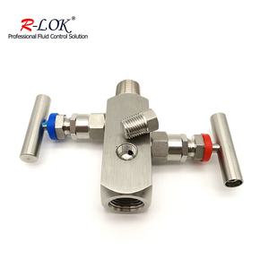 مقياس ضغط من نوع 1/2npt بضغط 6000 رطل لكل بوصة مربعة مع صمام تفريغ وتصريف، مقياس ضغط متعدد المخارج مع صمام ثنائي الاتجاه - Product Image 2