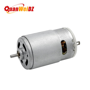 มอเตอร์ไฟฟ้ากระแสตรง QuanWeiDZ RS555 ขนาด 42 มม. แบบยึดหน้าแปลน แม่เหล็กถาวร มอเตอร์ขนาดเล็ก สำหรับพัดลมและเครื่องมือไฟฟ้า - Product Image 1