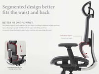 Chaise de bureau ergonomique moderne et réglable pour la maison, pivotante en maille avec fonction chauffante, en métal, tissu et nylon, personnalisable pour le personnel