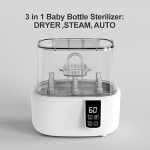 Esterilizador <span class=keywords><strong>de</strong></span> biberones con secadora 2024, lavadora <span class=keywords><strong>de</strong></span> biberones <span class=keywords><strong>de</strong></span> apagado automático con pantalla LED, se seca más rápido, gran capacidad para 6 botellas - Product Image 2