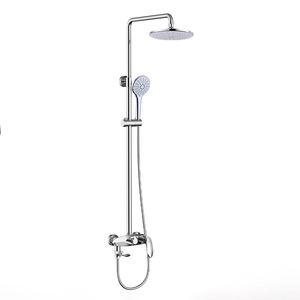 Juego de Grifería para Ducha de Pared de Estilo Europeo Minimalista Vimijia, Totalmente en Cobre, con Rociador Superior de Tres Etapas para Agua Caliente/Fría, para Baño - Product Image 6