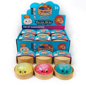 Nouvelle Boîte Mystère Anti-Stress en Silicone Écologique, Forme Boulette Souple avec Ruban et Expressions Mignonnes - Product Image 3