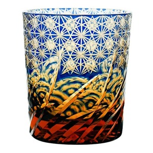 แก้วน้ำเอโดะ คิริโกะ แบบโอลด์แฟชั่น คริสตัล สำหรับวิสกี้ บูร์บอง แก้วค็อกเทลลายแกะสลักด้วยมือ พร้อมกล่องของขวัญ - Product Image 1