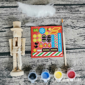 Kit de peinture pour poupée en <span class=keywords><strong>bois</strong></span> naturel brut de 12 cm, modèle <span class=keywords><strong>Casse</strong></span>-<span class=keywords><strong>Noisette</strong></span>, pour enfants, à <span class=keywords><strong>peindre</strong></span> soi-même - Product Image 3
