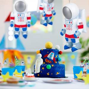 Juguete Inflable Educativo de Astronauta de PVC Blanco con Característica Impermeable para Fiestas de Cumpleaños y Decoración de Habitaciones Infantiles - Product Image 6