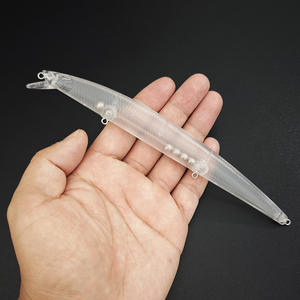 NOUVEAU OEM 18,2 cm 19 g Blancs de leurres Minnow non peints, corps de <span class=keywords><strong>leurre</strong></span> Minnow flottant, grelots, <span class=keywords><strong>leurre</strong></span> dur artificiel pour la pêche, leurres DIY - Product Image 3