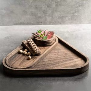 Paulownia Wood Triangle <b>Tea</b> <b>Tray</b> Set Multifunctional Serving <b>Tray</b> For Kung Fu <b>Tea</b> And Food Storage - Product Image 4