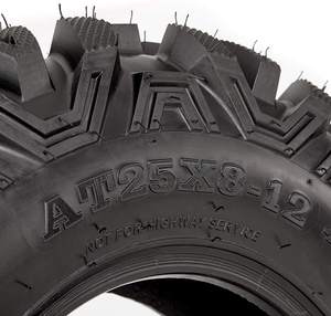 Pneus tout-terrain ATV UTV AT25x8-12 25x8x12 pour toutes les surfaces, pneus tout-terrain 25 8 12 pour boue et sable, 205/80-12, 8PR sans chambre à air - Product Image 1