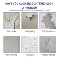 Novato disponible 20kg Microcemento Masilla de pared Revestimiento en polvo más suave Pintura impermeabilizante Spray Cemento blanco Masilla Revestimiento en polvo