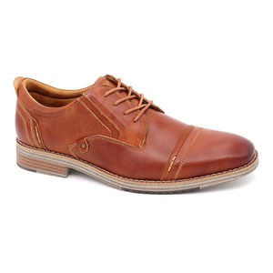 Zapatos Oxford de Vestir para Hombre CACATUA de Excelente Calidad, de Cuero Genuino, con Cordones, Impermeables, Antideslizantes, Resistentes y Planos - Product Image 1