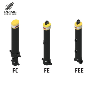 Cilindro Telescopico Anteriore Hyva FE A129 di Ricambio, 3 Stadi, Alesaggio 129mm, Corsa 3380mm, 250 Bar, per Camion Ribaltabile 43-59 Tonnellate - Product Image 2