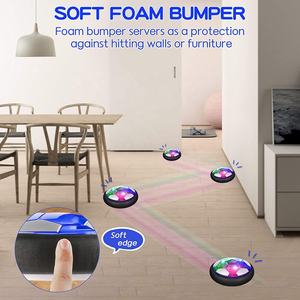 Jeu de buts de ballon de football de hockey stationnaire rechargeable 3 en 1 Jouet de sport flottant à DEL pour enfants avec 2 buts - Product Image 4