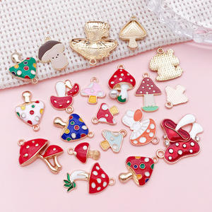 Pendentif en alliage émail maison champignon Thanksgiving Accessoires pendentifs Diy Charms - Product Image 3