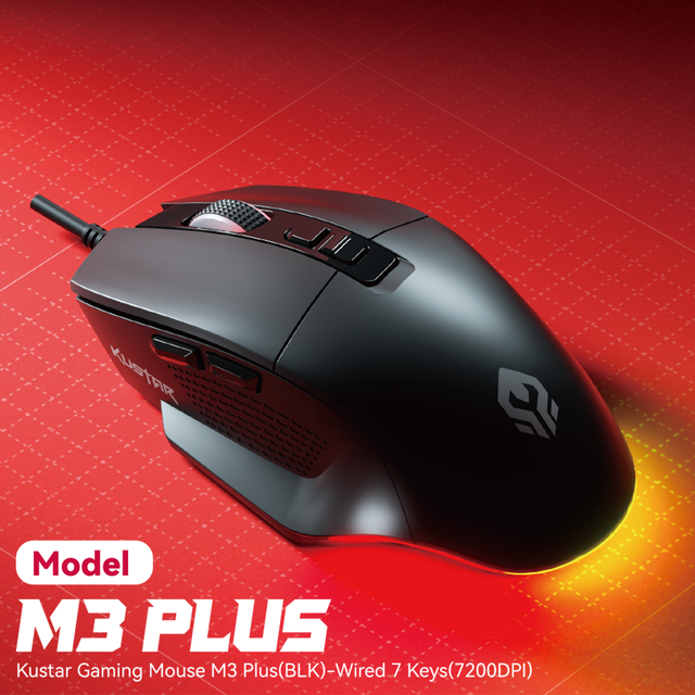 Ergonomic Optical M3PLUS RGB Backlit Waterproof Gaming Mouse Brand Quality 7200DPI Wired Mouse for Computer Office Gamer Mouse