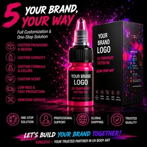 <span class=keywords><strong>Tinta</strong></span> de <span class=keywords><strong>Tatuaje</strong></span> UV Profesional de 15 ml, Pigmento Fluorescente Reactivo a la Luz Negra, Alta Saturación, Larga Duración, Fácil de Aplicar para Tatuajes - Product Image 6