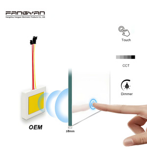 <span class=keywords><strong>12V</strong></span> 5A 60W Dimmable <span class=keywords><strong>DC</strong></span> <span class=keywords><strong>12V</strong></span> Mini LED ánh sáng gương 8mm cảm ứng cảm biến điều khiển chuyển đổi tắm Led Gương dimmer - Product Image 1