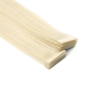 K.S WIGS Extensions à bandes adhésives sans couture de luxe, populaires, à double tirage, invisibles, blondes, lisses, en cheveux chinois vierges avec cuticules intactes, 100% - Product Image 4