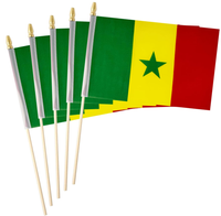 Ensembles de produits personnalisés avec logo : Écharpes de supporter, Fanions, Écussons, Drapeaux de table, Drapeau national du Sénégal