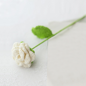 Roses au crochet faites à <span class=keywords><strong>la</strong></span> main, fleurs artificielles tricotées, lot de fleurs, cadeau du Nouvel An ou de <span class=keywords><strong>la</strong></span> Saint-Valentin pour les enseignants, les amis, les mamans - Product Image 3