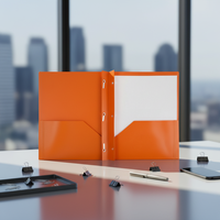 Porte-documents A4 à 2 pochettes et 3 languettes, couleurs assorties, pour présentations et organisation de dossiers – Fournitures de bureau
