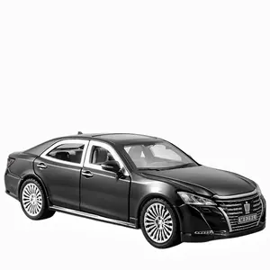 diecast model cars 1:24 Toyota crown 14th Generation alloy car model with sound and light pullback metal car Modelo del coche