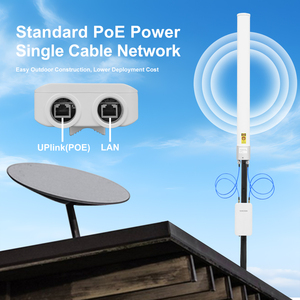 Antena <span class=keywords><strong>WiFi</strong></span> para Exteriores SUNCOMM AN-2458 de Fibra de Vidrio, 2.4-5.8GHz, 2x2 MIMO, Omnidireccional, 13dBi, Antena 5G para Montaje en Techo/Poste - Product Image 4