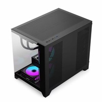 Gabinete de PC AntarcChill Micro ATX Mid Tower con Cristal Templado, RGB, para Juegos, Compatible con Refrigeración Líquida de 360mm