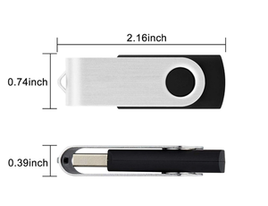 Giá thấp 4GB 8GB 16GB 32GB Xoay USB Memory Stick USB Pen Drive USB Flash Drive với Keychain - Product Image 2