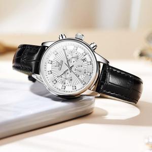 OLEVS 3669 impermeabile tre piccoli quadranti da <span class=keywords><strong>donna</strong></span> <span class=keywords><strong>orologio</strong></span> da <span class=keywords><strong>donna</strong></span> di lusso Top Brand <span class=keywords><strong>cinturino</strong></span> in <span class=keywords><strong>pelle</strong></span> classico quarzo Business Girl orologi - Product Image 4