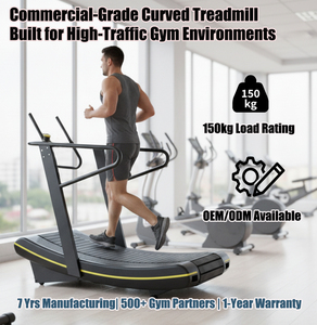 Máquina de Correr Manual Curva de Grado Comercial, Sin Motor, para Gimnasio, Entrenamiento Cardiovascular Profesional, Equipo de Fitness Autoalimentado - Product Image 5