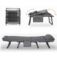 Vente en gros Prix d'usine en ligne Vente à chaud Lit de camping pliable pour hôtel et bureau simple et portable Lit bébé 170*55*25cm